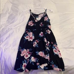 Black dress with flowers